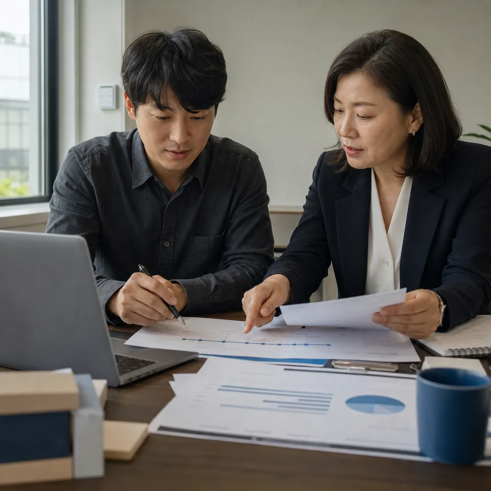 수출바우처 웹·앱 개발 협업 시각 자료
